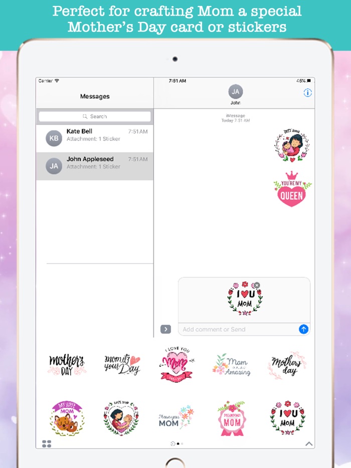 Cute Mothers Day Stickers