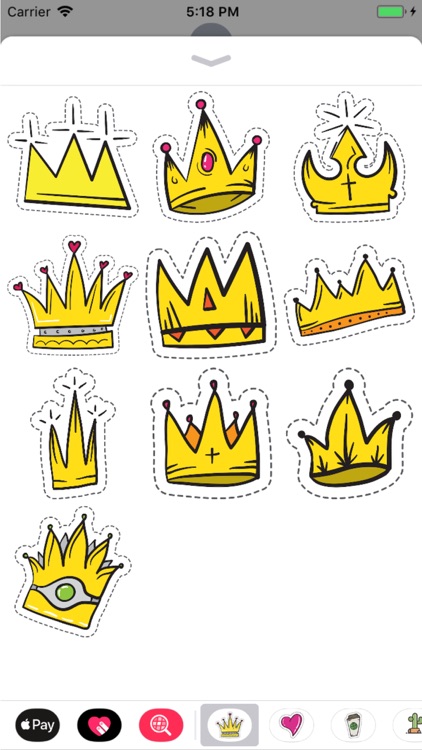 King's Crown Stickers
