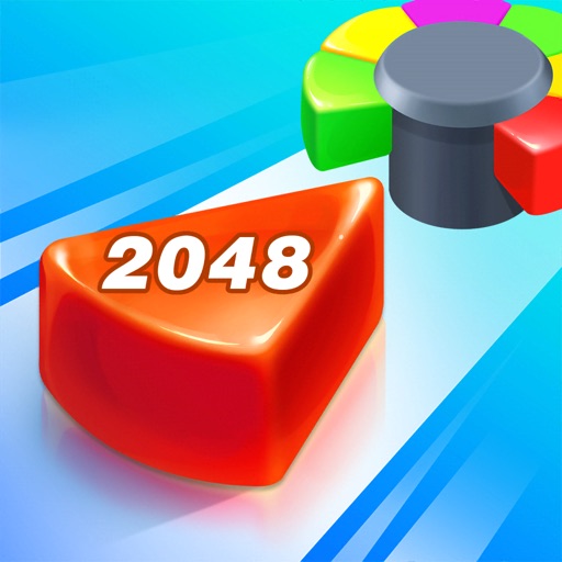 2048 Jelly Merge Spin Puzzle