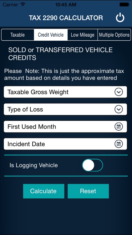 Tax 2290 Calculator screenshot-3