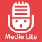 Medio Liteとは、最大20分の本格的なラジオ番組風の収録が誰でも簡単に収録できる無料アプリです。