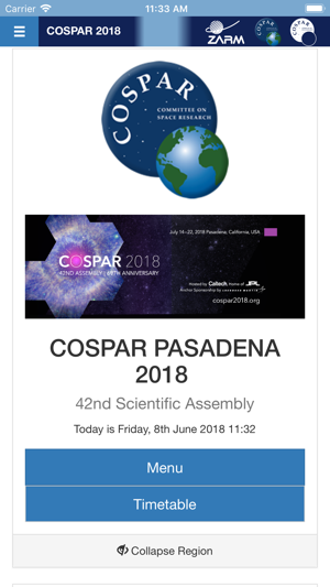 COSPAR 2018 App