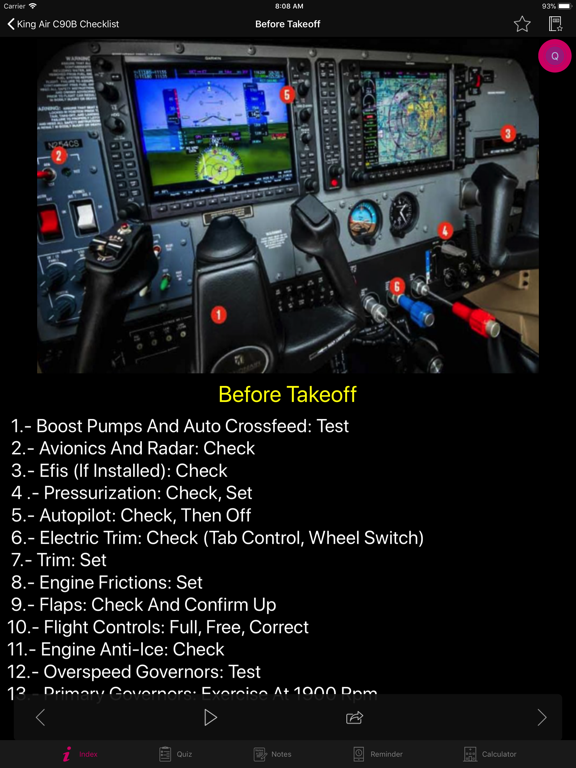 King Air C90B Checklist screenshot 2