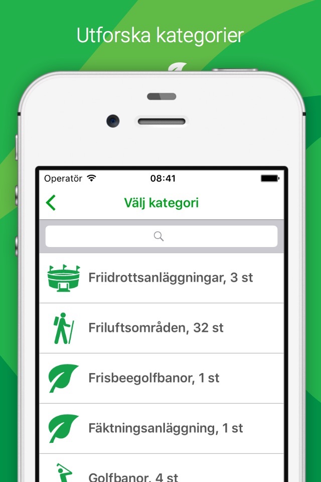 Fritidsappen screenshot 2