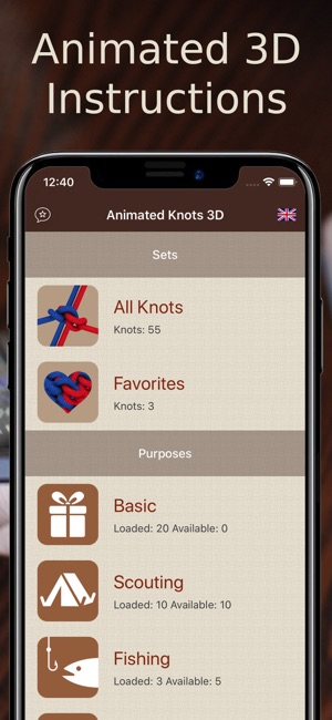 Animated 3D Knots