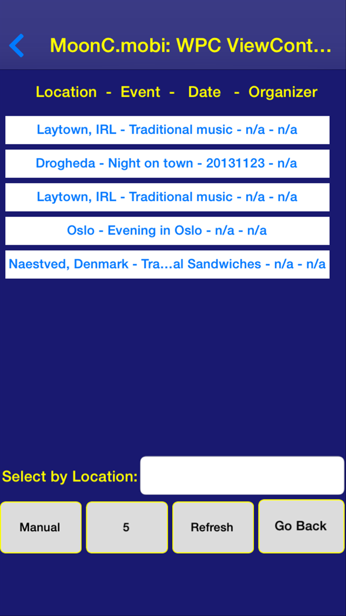 WannaPubCrawl Event Organizer