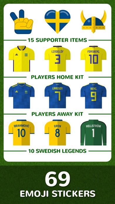 Football Emojis — Team Sweden screenshot 2