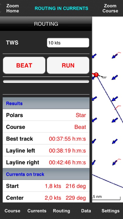 Currents measuring and routing screenshot-3