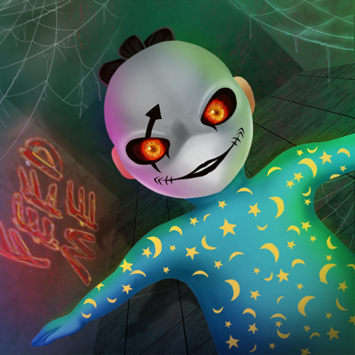 Baby Girl In Yellow Housee 3D