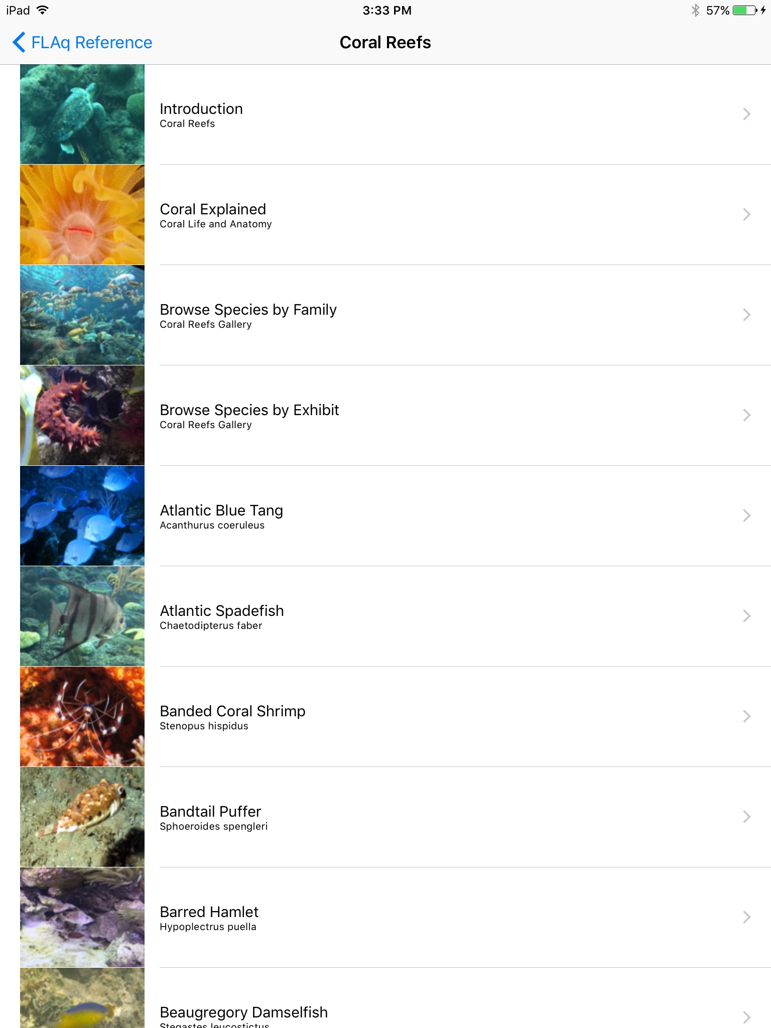 Florida Aquarium Guide screenshot 2