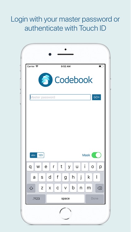Codebook Password Manager