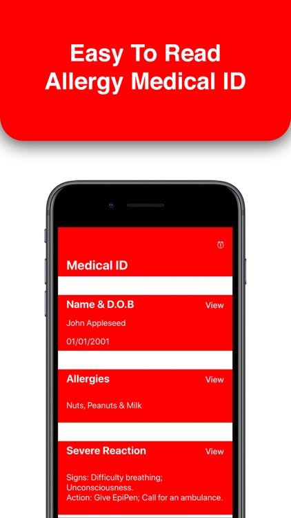 AllergyMe: Anaphylaxis ID