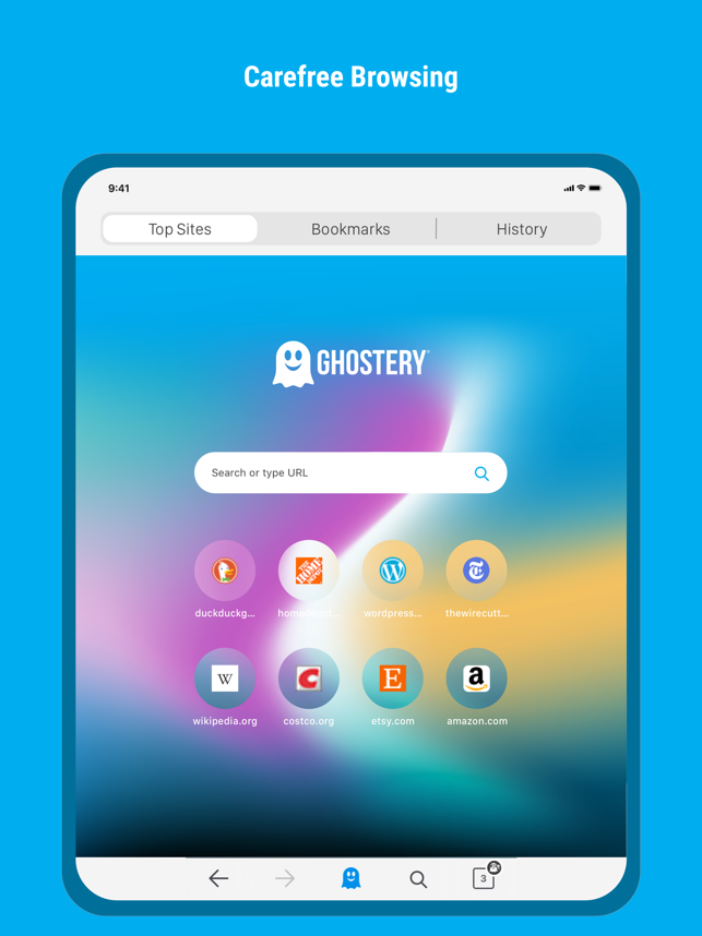 ‎Ghostery Dawn Privacy Browser Screenshot