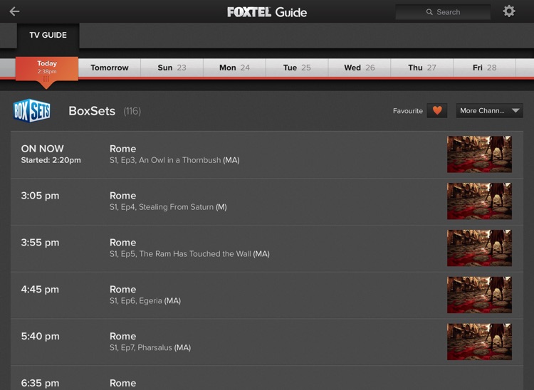 Foxtel Guide for iPad screenshot-3