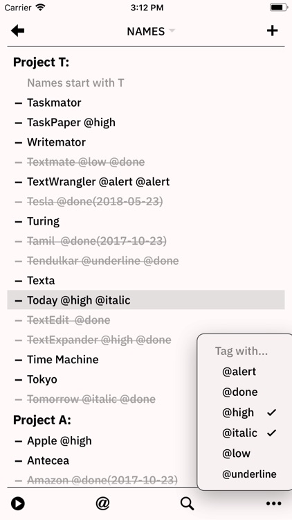 Taskmator - TaskPaper Client screenshot-5