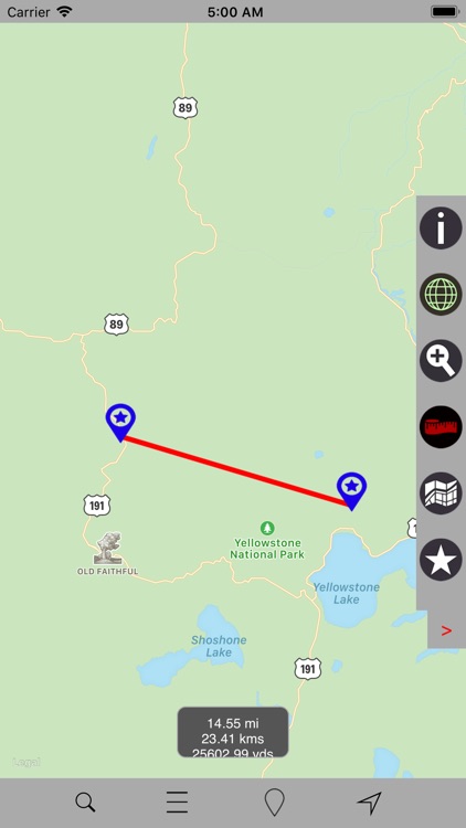 Yellowstone National Park GPS screenshot-4