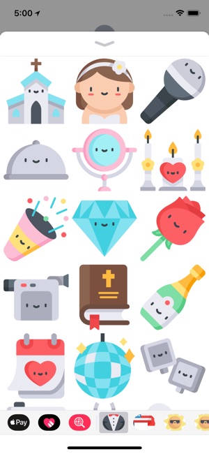 Cute Weeding Stickers(圖2)-速報App