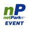 The netPark Event app is an add-on feature for parking facilities that use the netPark system