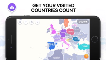 訪れた国々の地図 screenshot1