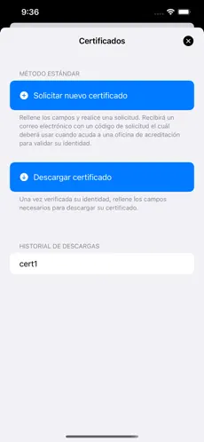 Captura de Pantalla 2 iCert - Certificado digital iphone