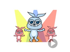 Crazy Rabbit Animated Stickers