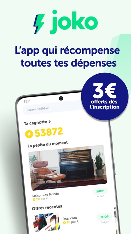 Joko : Cashback et bons plans