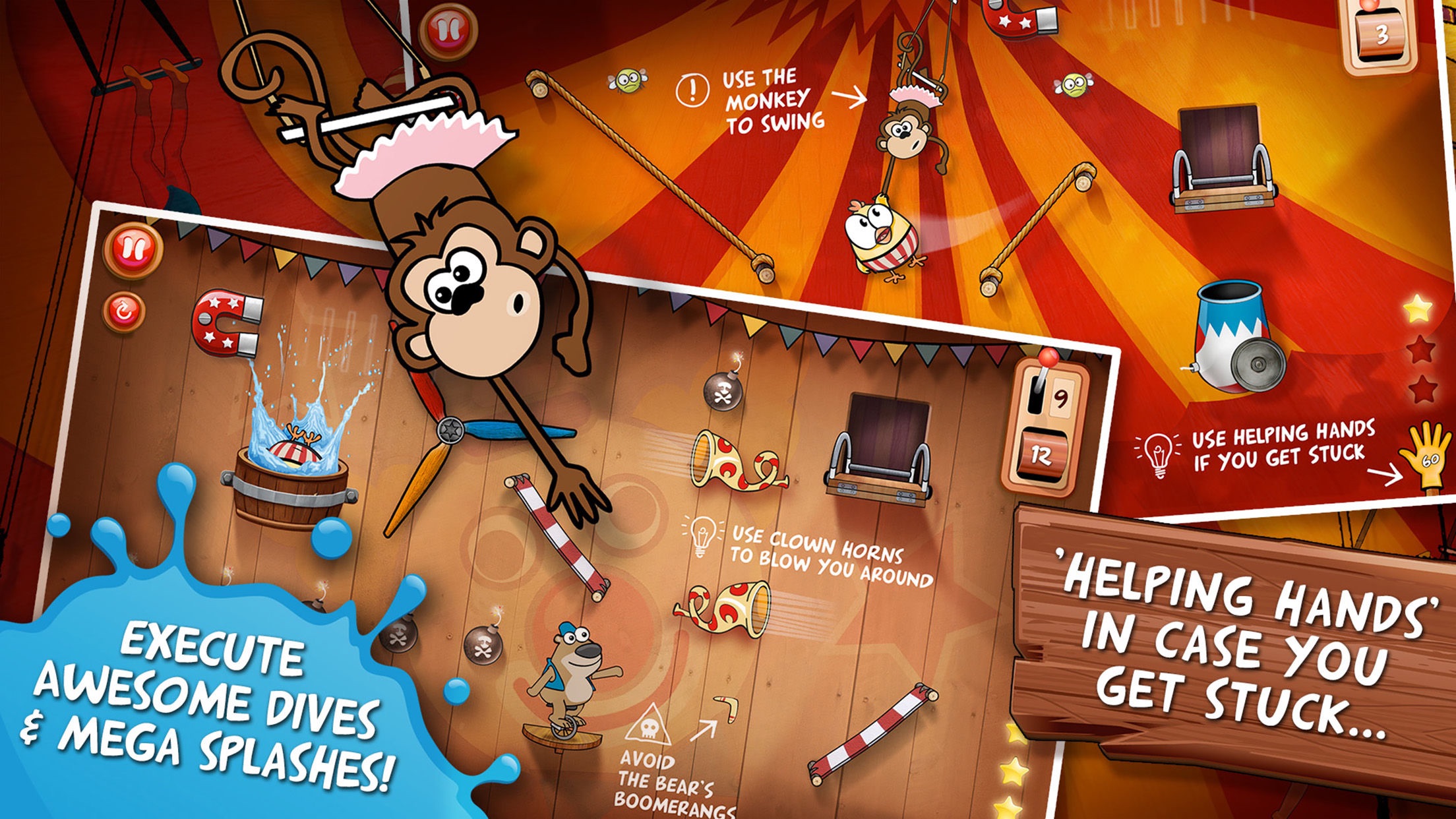 Screenshot do app Drop The Chicken 2 The Circus