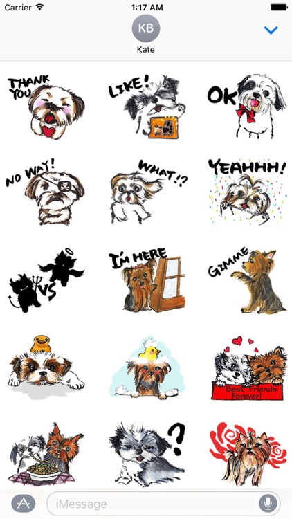 Yorkie And Shih Tzu Sticker