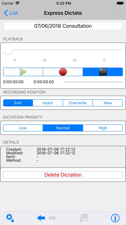 Express Dictate Dictation App screenshot-2