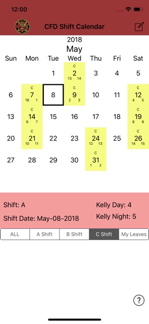 Charlotte Fire ShiftCalendar(圖6)-速報App