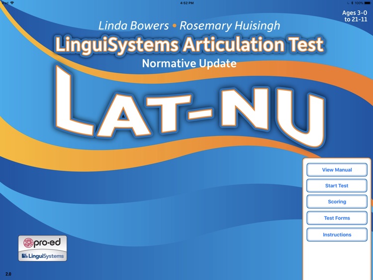 LS Articulation Test NU