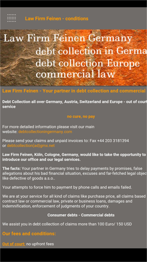 Debt collection Germany