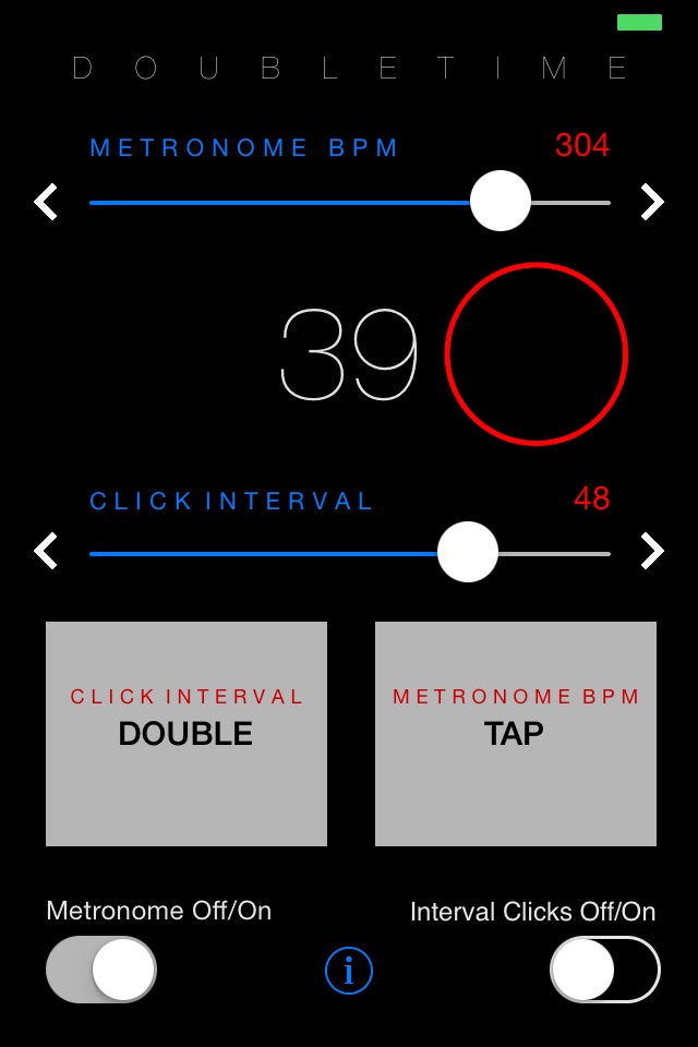 DoubleTime Metronome screenshot 2