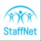 The StaffNet app allows employers and employees to manage schedules, punch in/out to shifts and create job reports