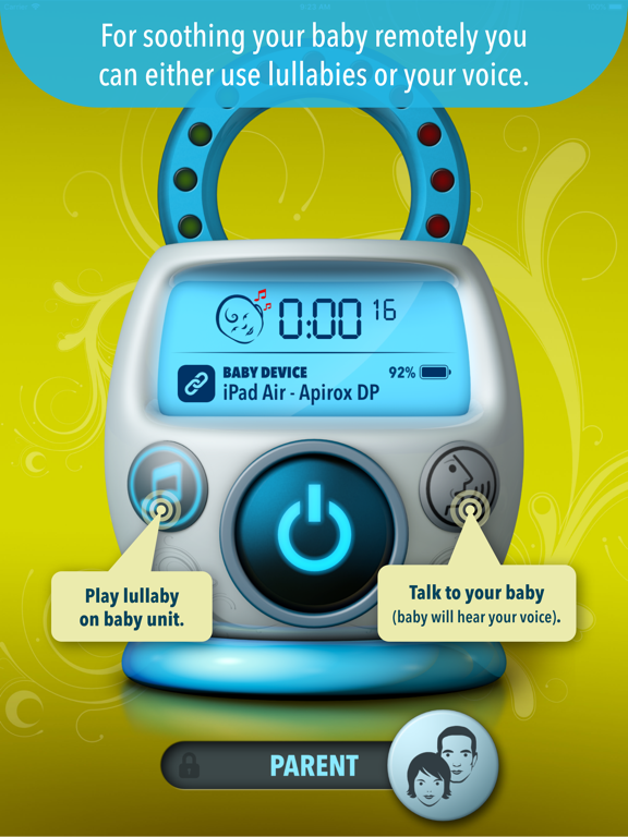 Safe Baby Monitor - Free Babyphone with Lullabies screenshot