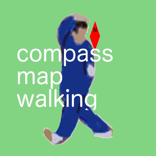 compass map walking compass map walking