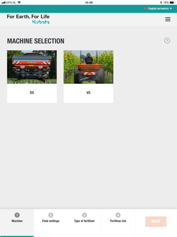 Kubota Spreading Charts - náhled