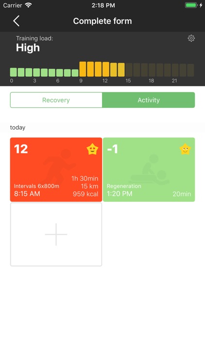 Rest! - recovery tracker
