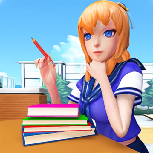 Sakura Anime School Girl Sim Icon