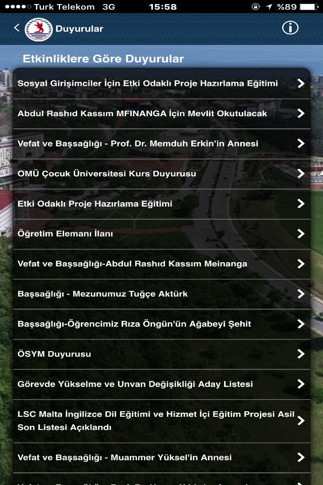 Samsun Ondokuz Mayıs Ünv.Mobil screenshot 2