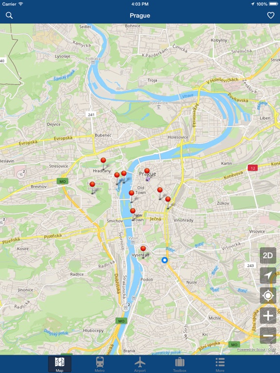 プラハオフライン地図 - 市メトロエアポートのおすすめ画像1