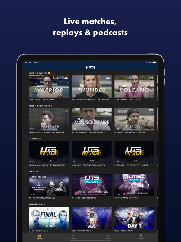 Watch UTS Live tennis match