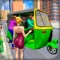 Let’s play a modern Tuk Tuk auto rickshaw driving game and experience the life of the public transport rickshaw driver