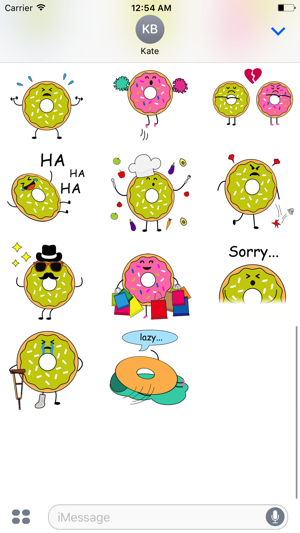 Animated Lovers Donut Stickers(圖2)-速報App