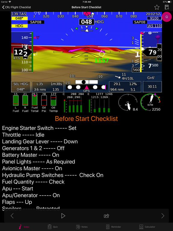 CRJ Flight Checklist screenshot 2