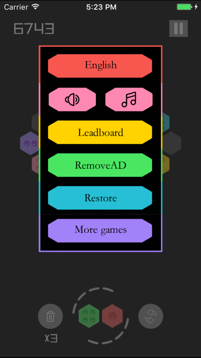 Hexa Six Match Merge screenshot 2