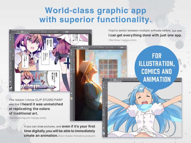 CLIP STUDIO PAINT for manga on the App Store CLIP STUDIO PAINT for manga on the App Store