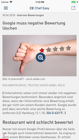 CE Chef easy: Für Arbeitgeber(圖2)-速報App