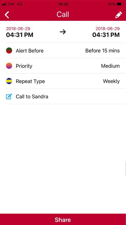 Calendar simple and fast