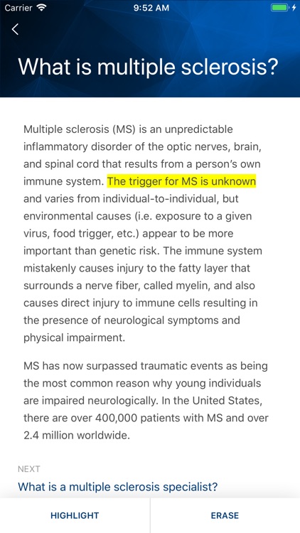 Pre-Meet: Multiple Sclerosis screenshot-3